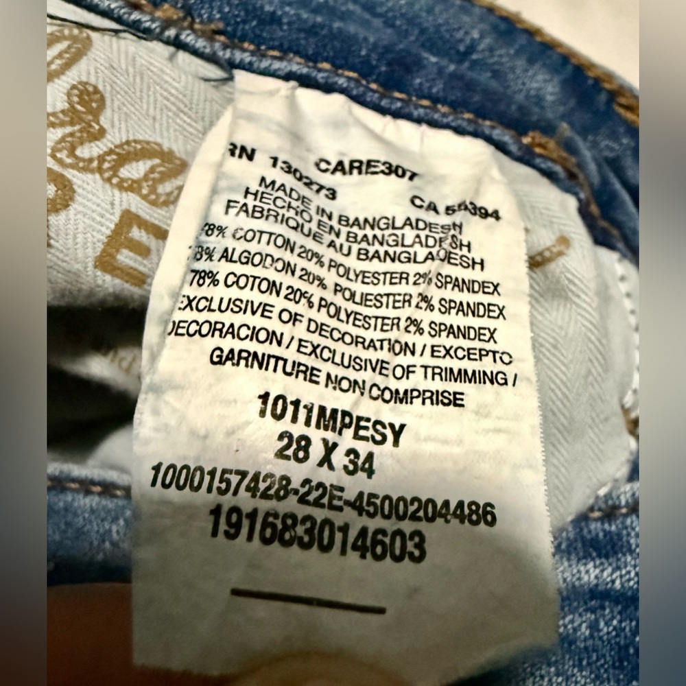 Wrangler Blue Denim Jeans - Picture 4 of 5